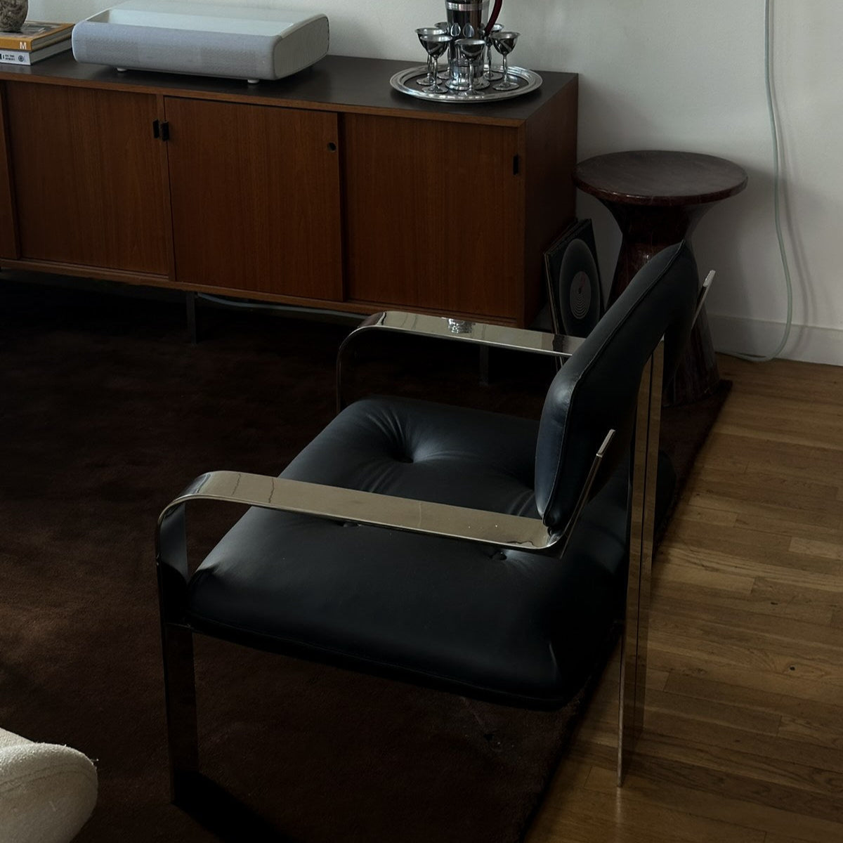 Chaise n°1 - Cuir noir