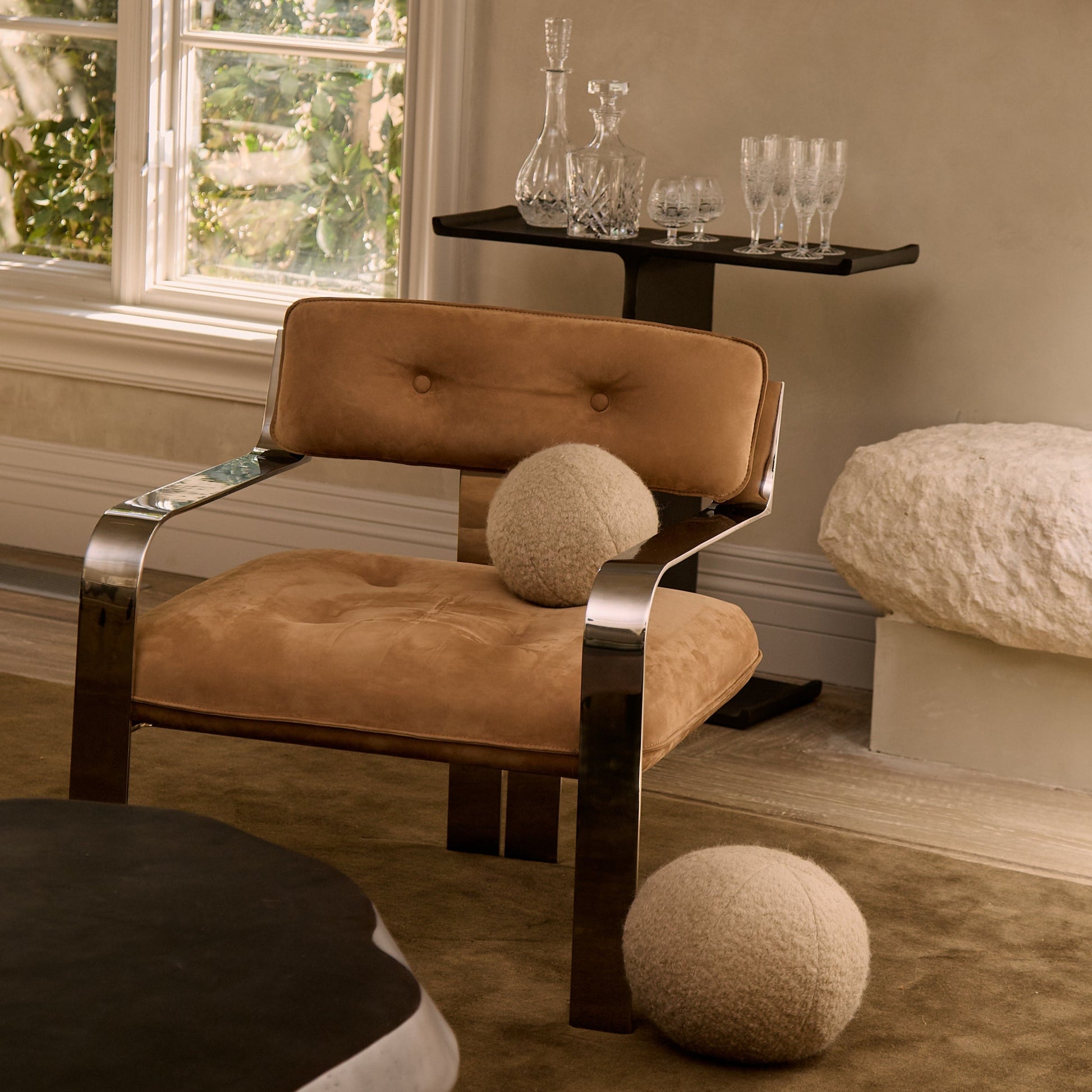 Chaise n°1 - Nubuck Camel