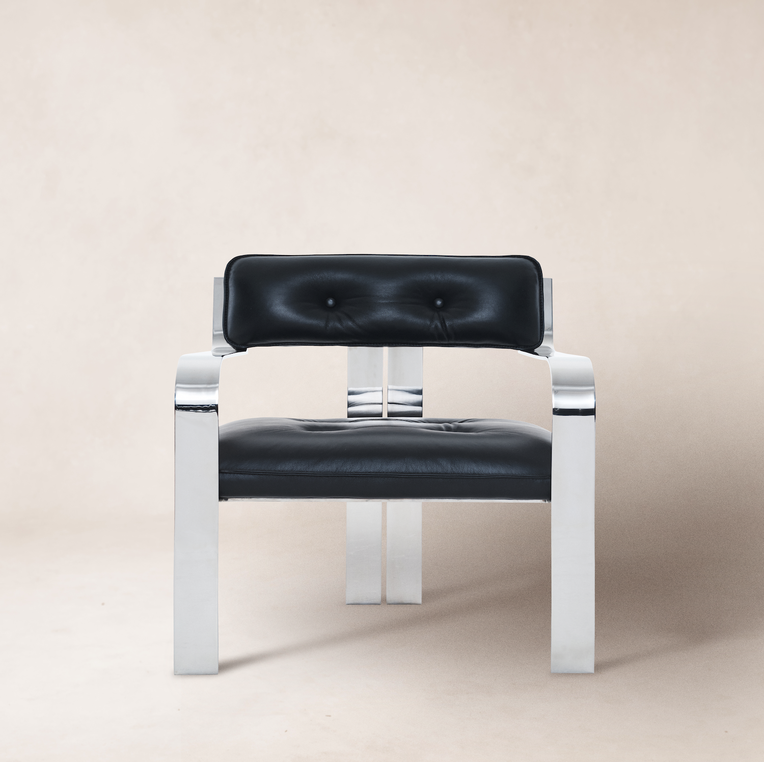 Chaise n°1 - Cuir noir