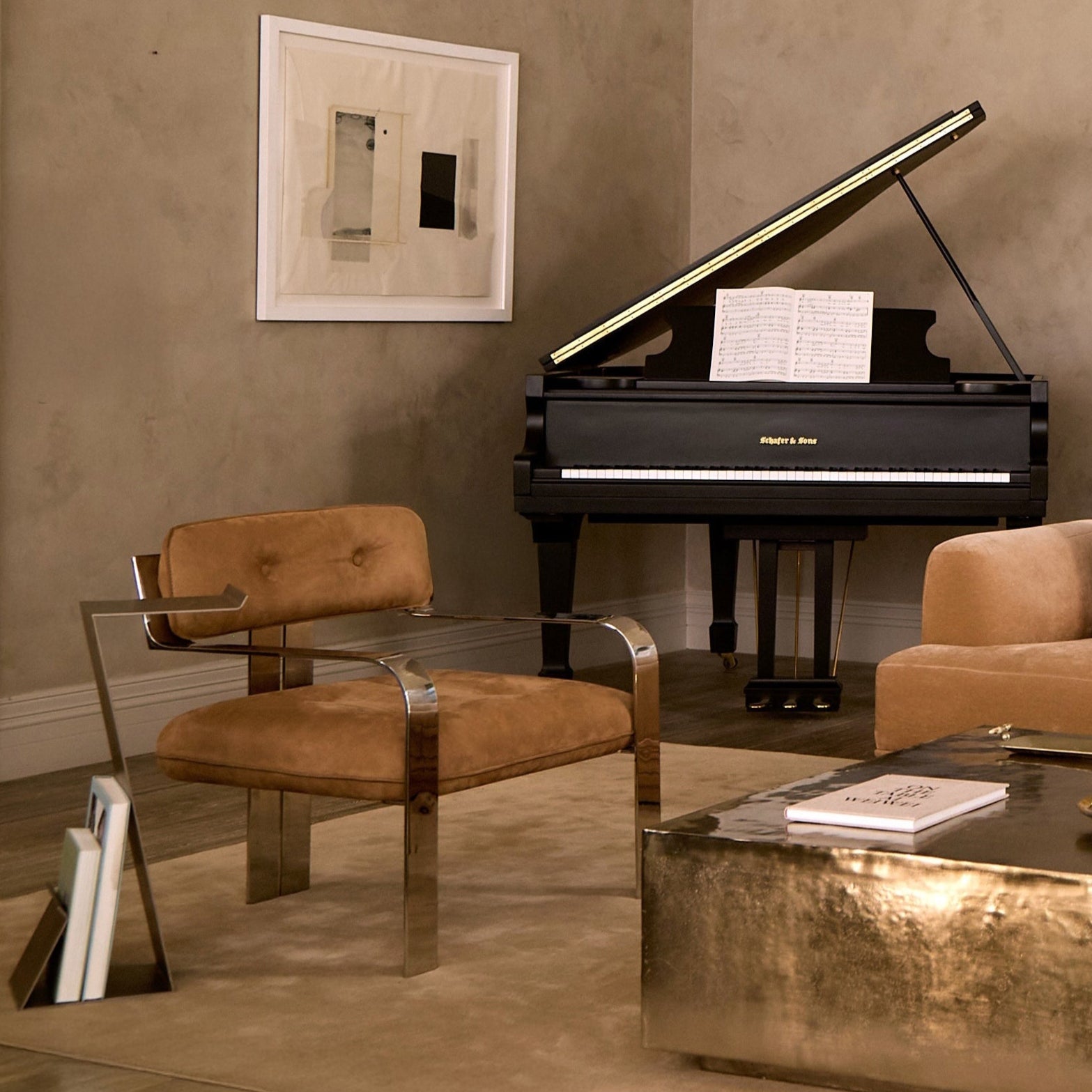 Chaise n°1 - Nubuck Camel